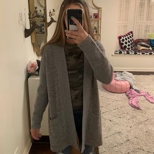 Gray No Comment cardigan